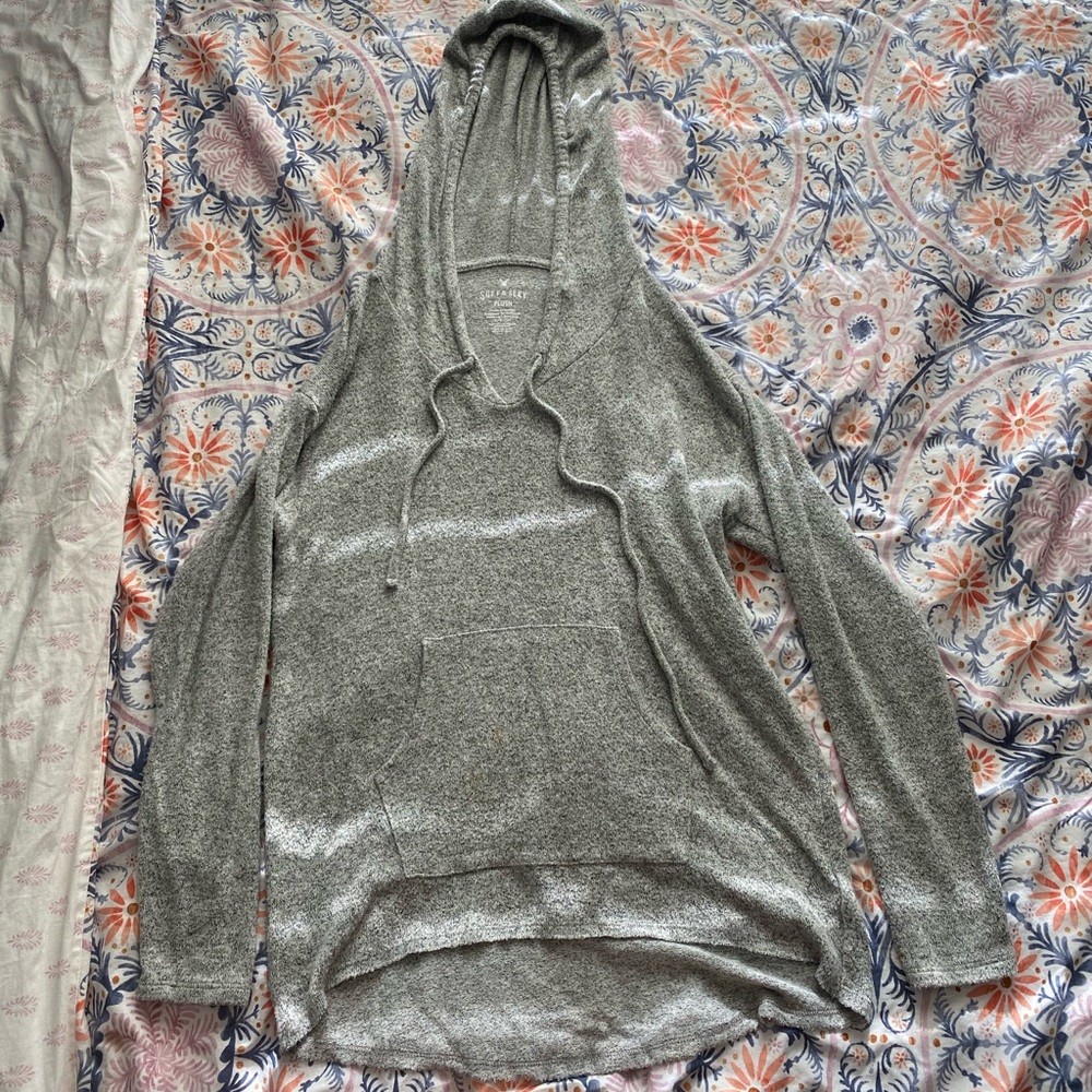 grey sweater/hoodie